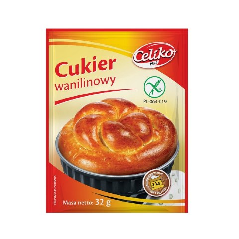 Cukier wanilinowy bezglutenowy 32 g Celiko. Cukier wanilinowy bezglutenowy 32 g Celiko.