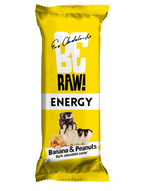 BeRaw baton Energy Banana&Peanuts 40g Batonik BeRaw baton Energy Banana&Peanuts 40g Batonik