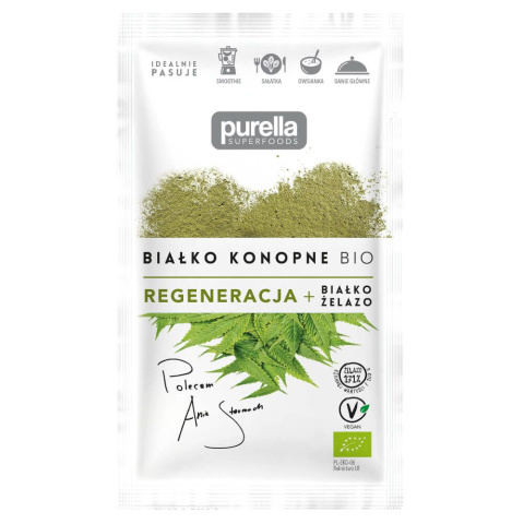 PURELLA SUPERFOODS Białko Konopne BIO proszek 45g