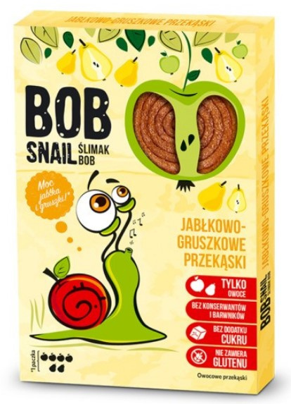 BOB SNAIL Przekąska jabłkowo-gruszkowa 60g BOB SNAIL Przekąska jabłkowo-gruszkowa 60g