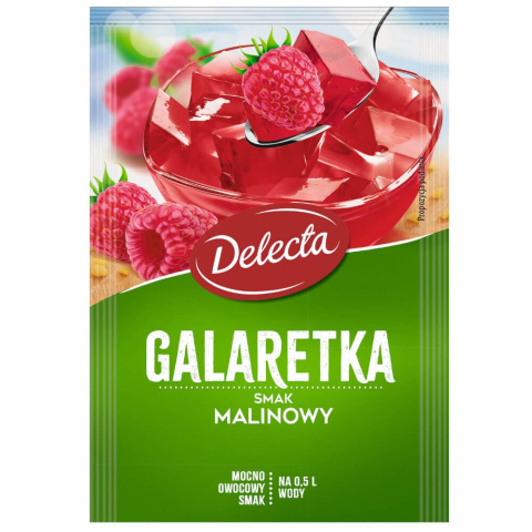DELECTA GALARETKA SMAK MALINOWY - 75G DELECTA GALARETKA SMAK MALINOWY - 75G