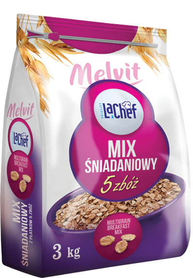 MELVIT La Chef mix śniadaniowy 5 zbóż 3kg MELVIT La Chef mix śniadaniowy 5 zbóż 3kg