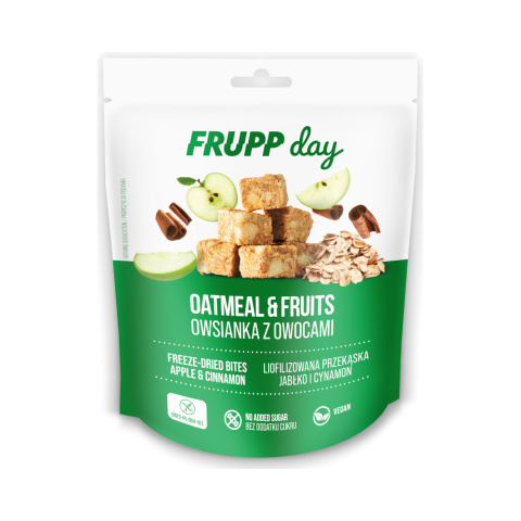 FRUPP Day kostki owsiane Jabłko i cynamon 25g Celiko FRUPP Day kostki owsiane Jabłko i cynamon 25g Celiko