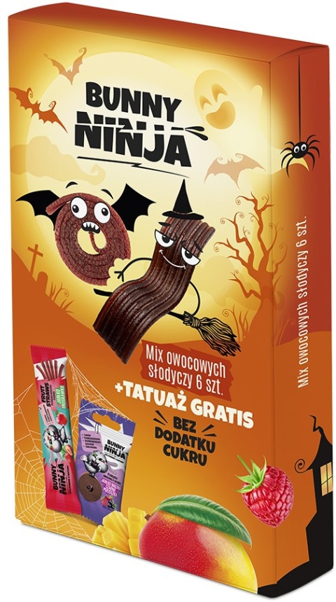 BUNNY NINJA Halloween owocowe zdrowe słodycze