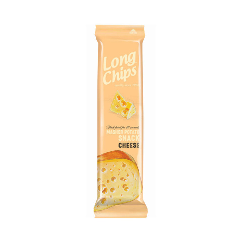 LONG CHIPS Chipsy ziemniaczane o smaku sera 75g LONG CHIPS Chipsy ziemniaczane o smaku sera 75g