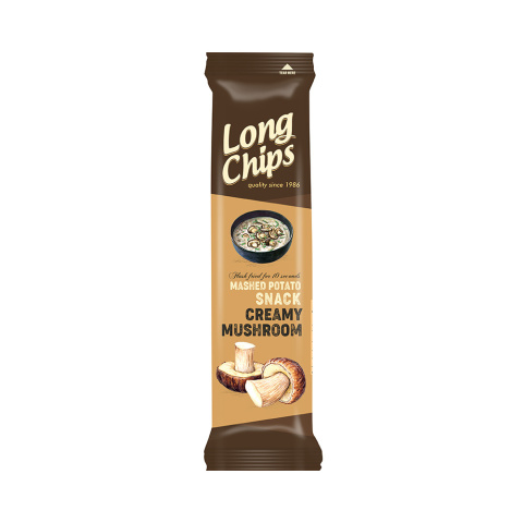 LONG CHIPS Chipsy ziemniaczane o smaku śmietany i grzybów 75g LONG CHIPS Chipsy ziemniaczane o smaku śmietany i grzybów 75g