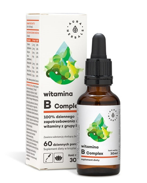 AURA HERBALS Witamina B Complex, krople 30 ml AURA HERBALS Witamina B Complex, krople 30 ml