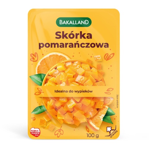 BAKALLAND SKÓRKA POMARAŃCZOWA -100G