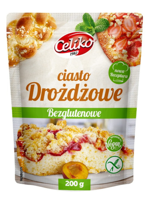CELIKO Ciasto drożdżowe bezglutenowe 200g CELIKO Ciasto drożdżowe bezglutenowe 200g