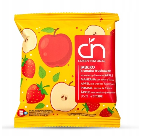 CRISPY NATURAL JABŁKO latem pachnące jabłko z truskawką i śmietanką 18g