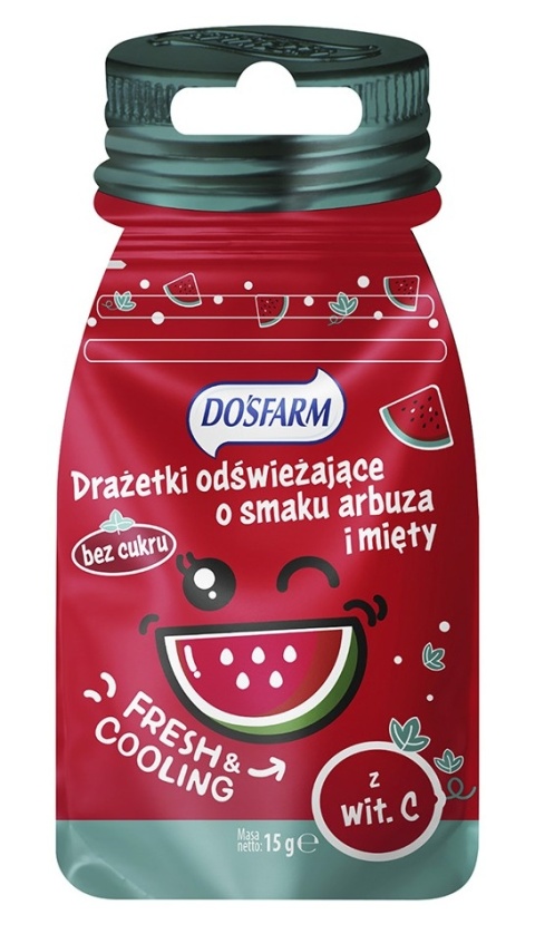 DOSFARM Drażetki odświeżające mięta + arbuz 15g