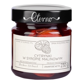 ETERNO Cytrynki w syropie malinowym 230g
