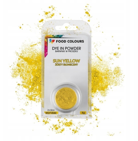 FOOD COLOURS Barwnik w proszku WS-P-004 Żółty słoneczny 4g