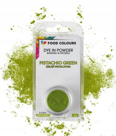 FOOD COLOURS Barwnik w proszku WS-P-049 Zielony pistacjowy 4g