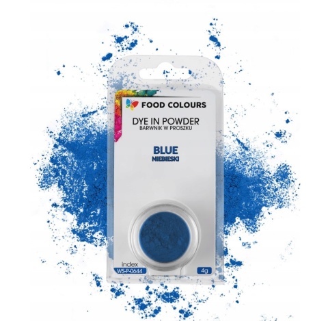 FOOD COLOURS Barwnik w proszku WS-P-064 Niebieski 4g