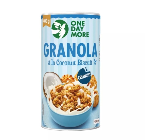 OneDayMore Granola à la Coconut Biscuit 400g