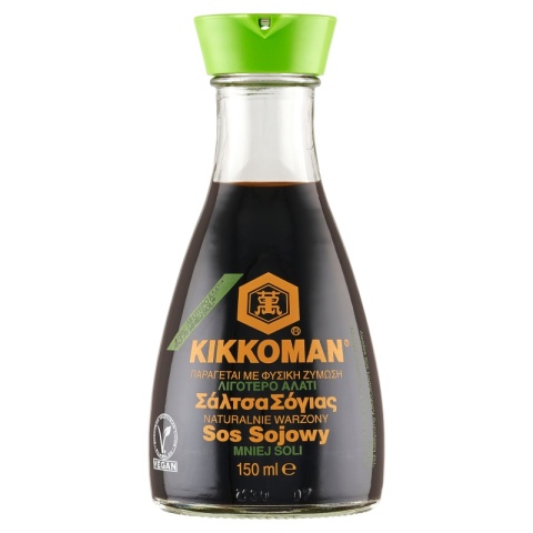 KIKKOMAN Naturalnie warzony sos sojowy z obniżoną zawartością soli 250ml