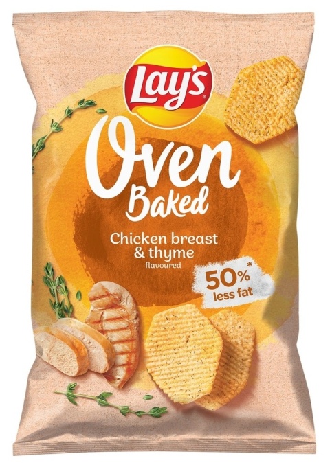 LAY'S OVEN BAKED Chipsy o smaku grillowanego kurczaka z tymiankiem 110g