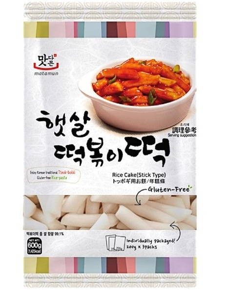MATAMUM kluski ryżowe do Tteokbokki Topokki 600g