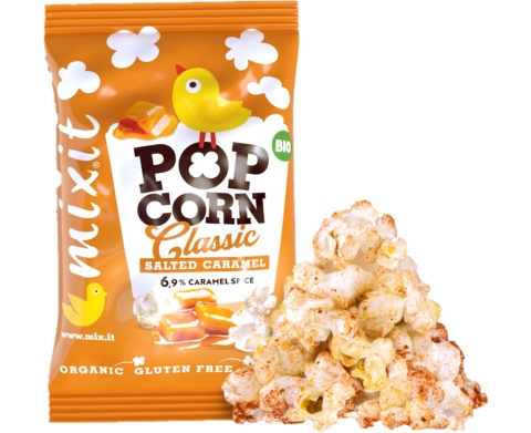 MIXIT BIO popcorn - Słony Karmel do kieszeni 13g
