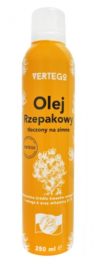 VERTEGO OLEJ RZEPAKOWY TŁOCZONY NA ZIMNO SPRAY 250ml