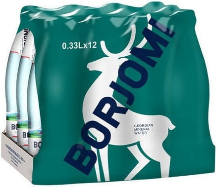Woda mineralna szkło 330 ml 12 szt. Borjomi zgrzewka Woda mineralna szkło 330 ml 12 szt. Borjomi zgrzewka