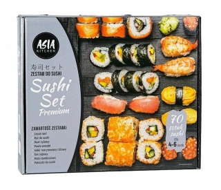 ASIA KITCHEN Zestaw do sushi Premium SILVER dla 4-6 osób