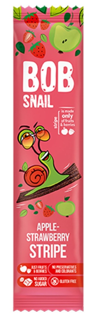 BOB SNAIL Przekąska jabłkowo-truskawkowa 14g