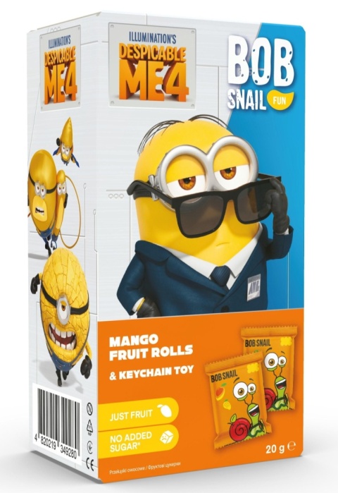 BOB SNAIL przekąska Bob Snail Fun Minionki z zabawką brelok 20g