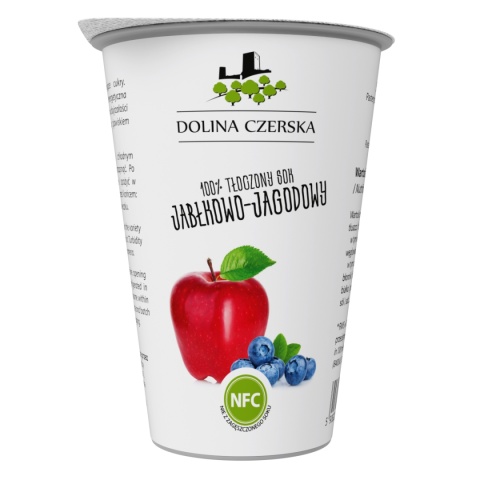 DOLINA CZERSKA NFC Sok tłoczony JABŁKO-JAGODA 195ml 20x kubek