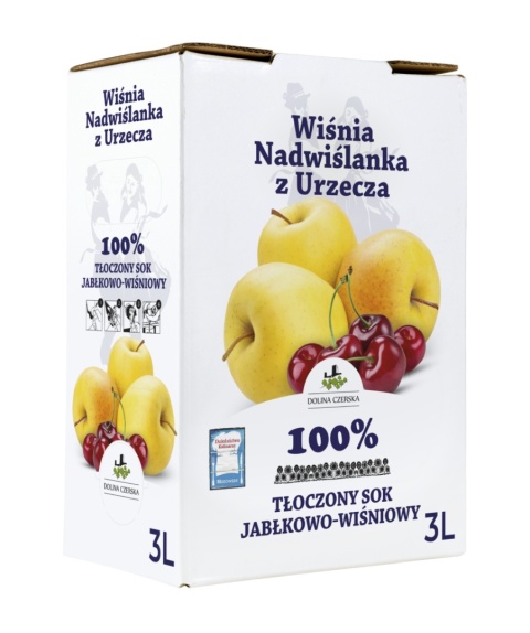 DOLINA CZERSKA NFC Sok tłoczony WIŚNIA NADWIŚLANKA Z URZECZA 3l karton