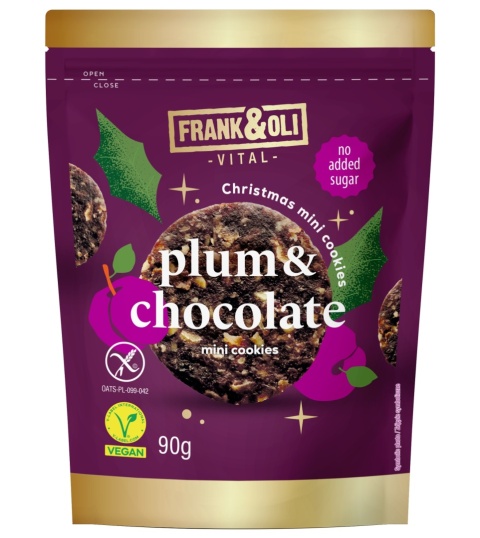 Frank&Oli mini cisteczka Śliwka i czekolada 90g