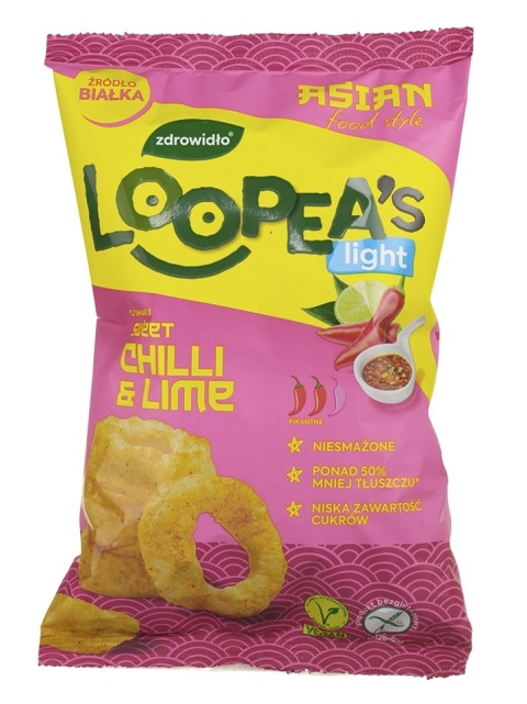Loopea’s Chrupki z soczewicy o smaku sweet chilli&lime 50g