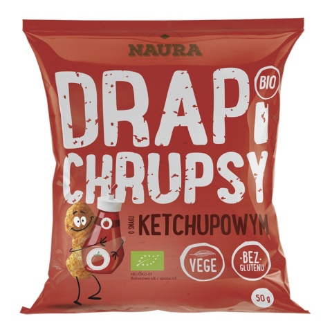 NAURA Chrupki o smaku ketchupowym bezglutenowe BIO 50g