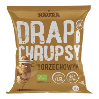 NAURA Chrupki o smaku orzechowym bezglutenowe BIO 50g