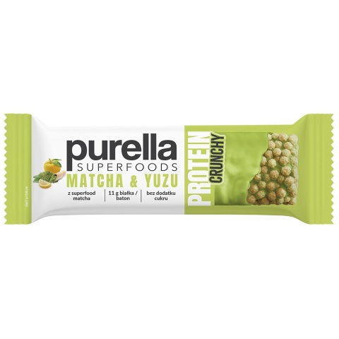 PURELLA Superfoods Protein bar baton proteinowy niski IG Crunchy Matcha &Yuzu 45g